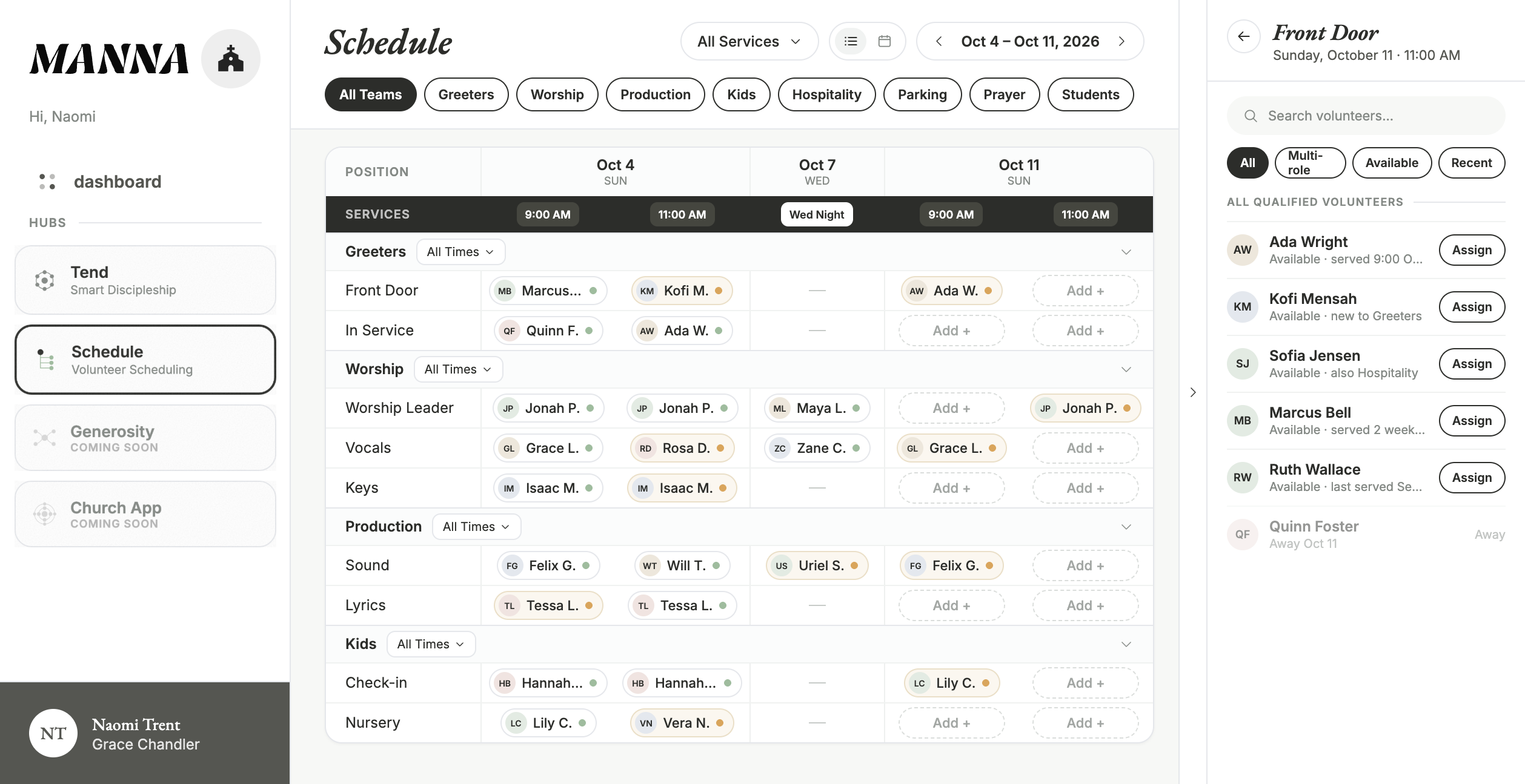 hub-schedule
